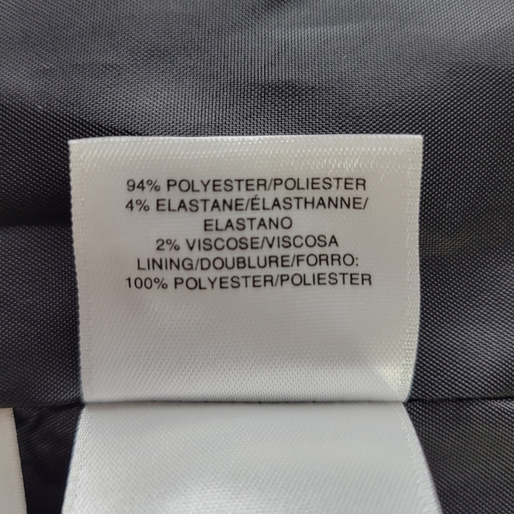 Kasper Blazer Women Size 16 Black White Check Front Slip Pockets 1 Button Lined - Picture 6 of 11